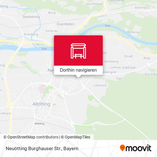 Neuötting Burghauser Str. Karte