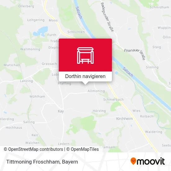 Tittmoning Froschham Karte