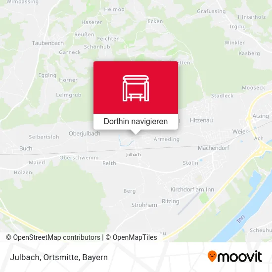 Julbach, Ortsmitte Karte