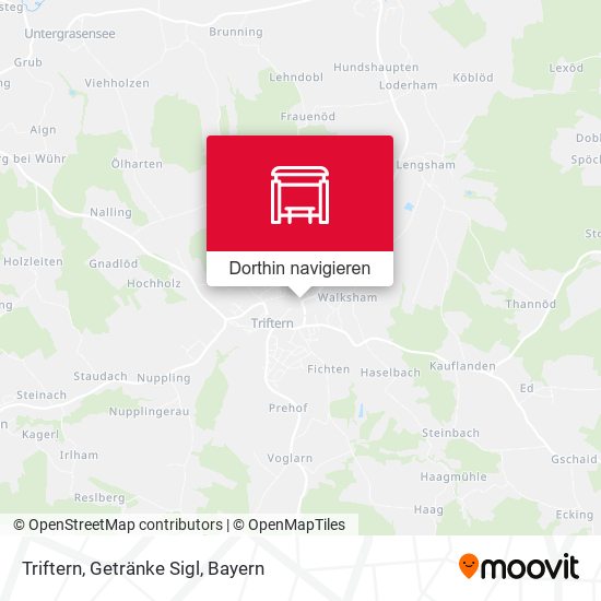 Triftern, Getränke Sigl Karte