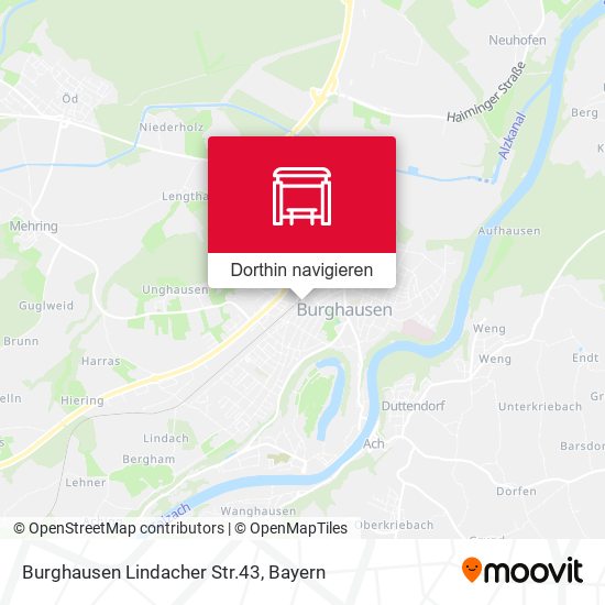 Burghausen Lindacher Str.43 Karte