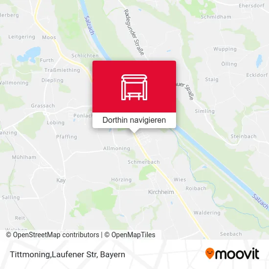 Tittmoning,Laufener Str Karte