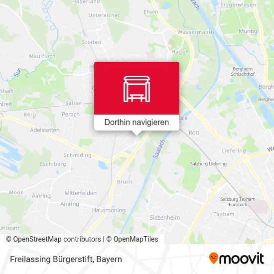 Freilassing Bürgerstift Karte