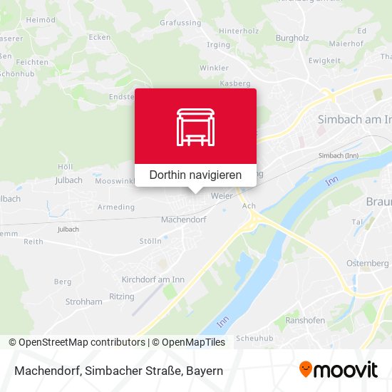 Machendorf, Simbacher Straße Karte