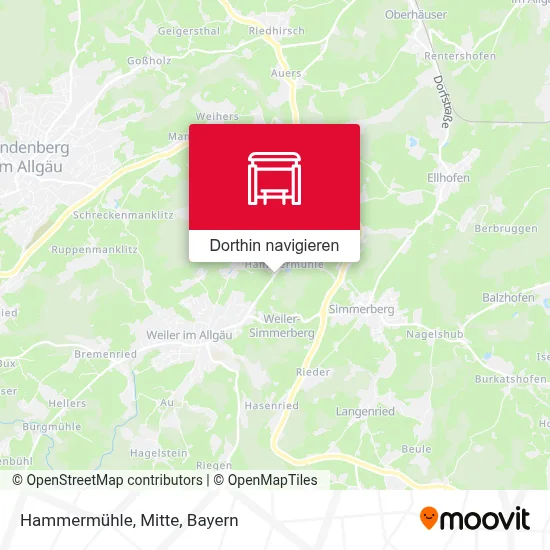 Hammermühle, Mitte Karte