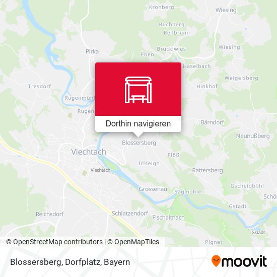 Blossersberg, Dorfplatz Karte