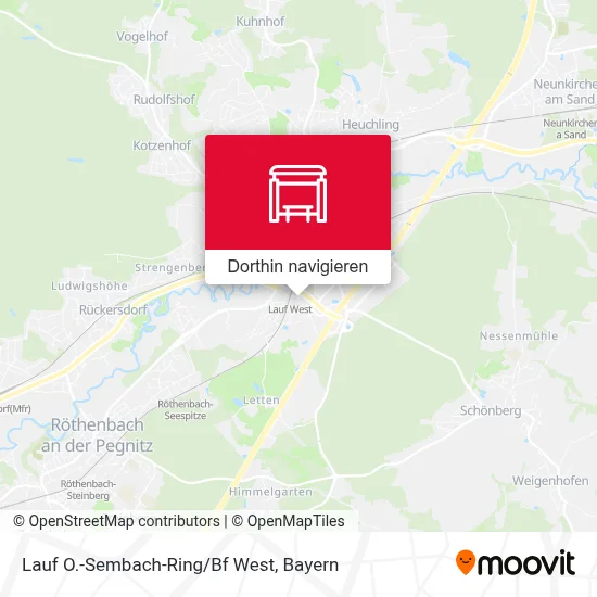 Lauf O.-Sembach-Ring/Bf West Karte