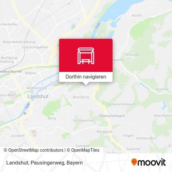 Landshut, Pausingerweg Karte