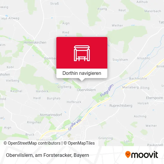 Obervilslern, am Forsteracker Karte