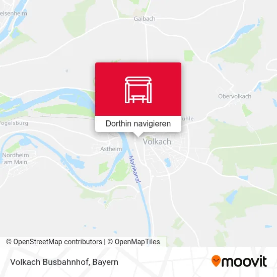 Volkach Busbahnhof Karte