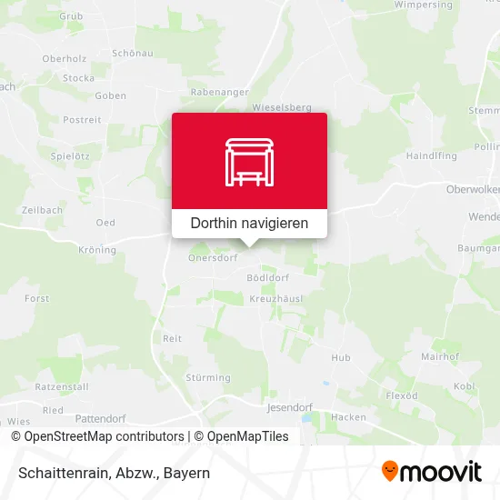 Schaittenrain, Abzw. Karte