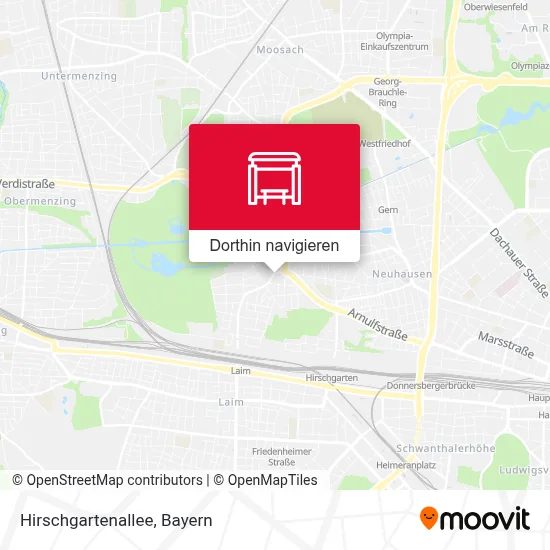 Hirschgartenallee Karte