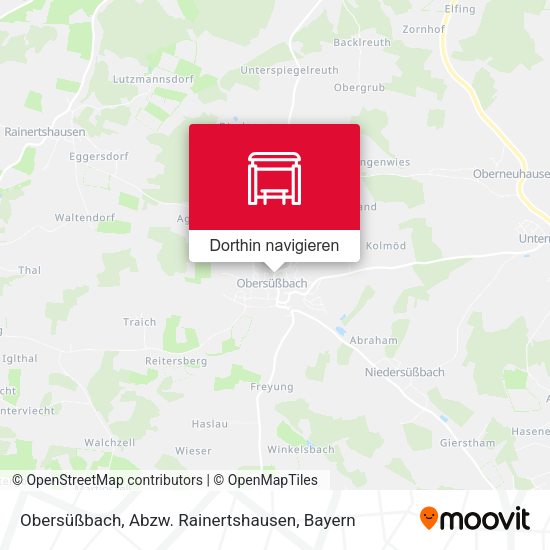 Obersüßbach, Abzw. Rainertshausen Karte