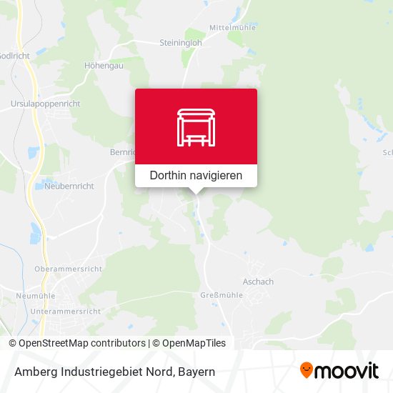 Amberg Industriegebiet Nord Karte