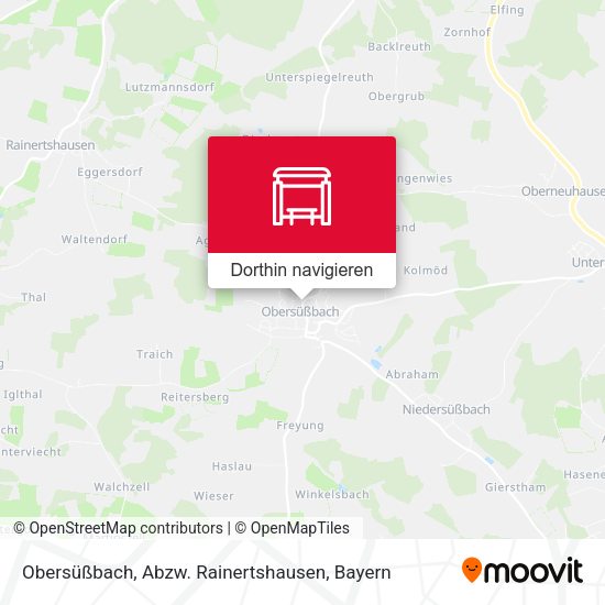 Obersüßbach, Abzw. Rainertshausen Karte