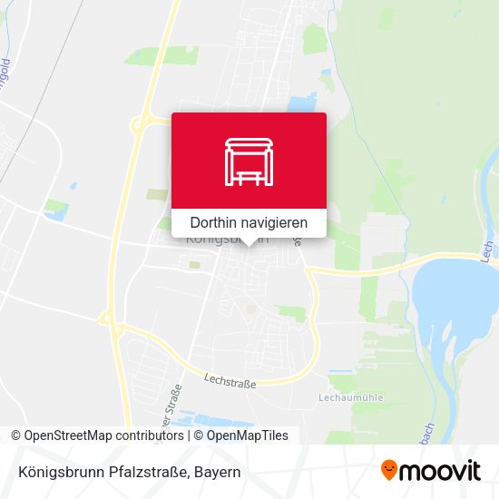 Königsbrunn Pfalzstraße Karte