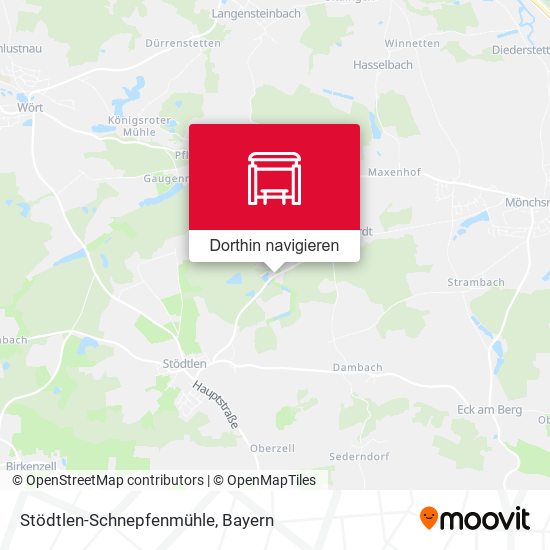 Stödtlen-Schnepfenmühle Karte