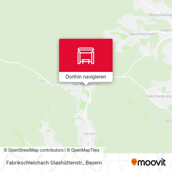 Fabrikschleichach Glashüttenstr. Karte