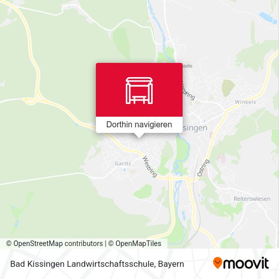 Bad Kissingen Landwirtschaftsschule Karte
