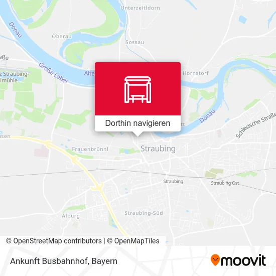 Ankunft Busbahnhof Karte