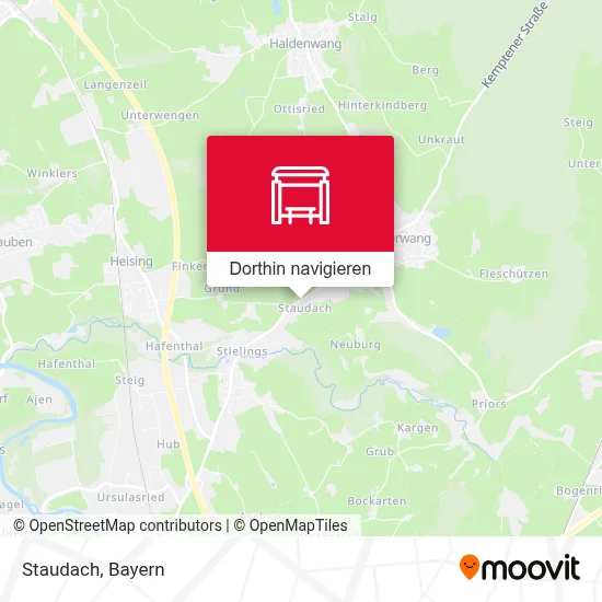 Staudach Karte