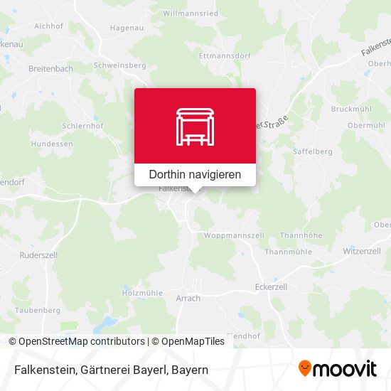 Falkenstein, Gärtnerei Bayerl Karte