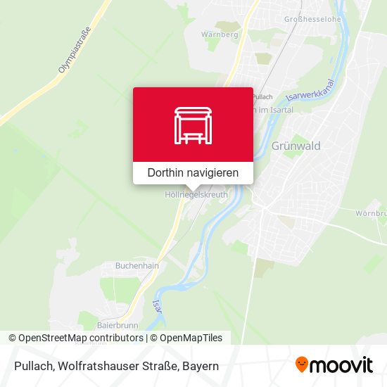 Pullach, Wolfratshauser Straße Karte