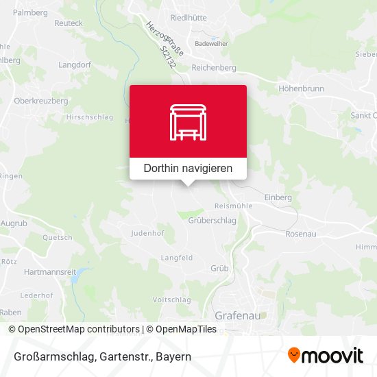 Großarmschlag, Gartenstr. Karte