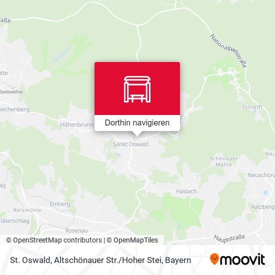 St. Oswald, Altschönauer Str. / Hoher Stei Karte