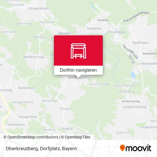 Oberkreuzberg, Dorfplatz Karte