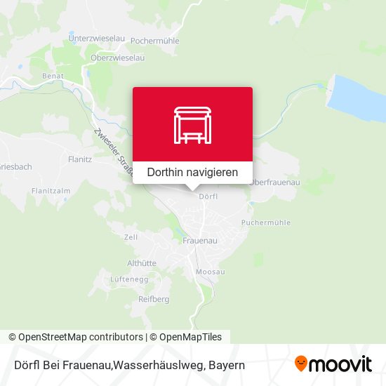 Dörfl Bei Frauenau,Wasserhäuslweg Karte