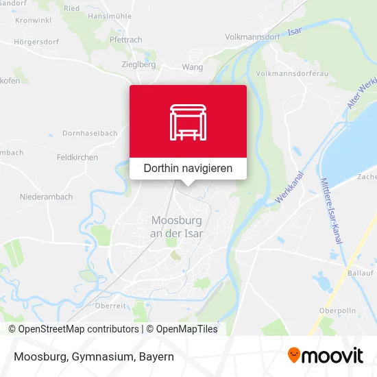 Moosburg, Gymnasium Karte