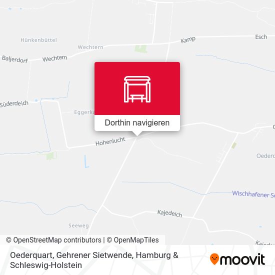 Oederquart, Gehrener Sietwende Karte