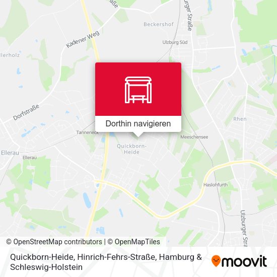 Quickborn-Heide, Hinrich-Fehrs-Straße Karte