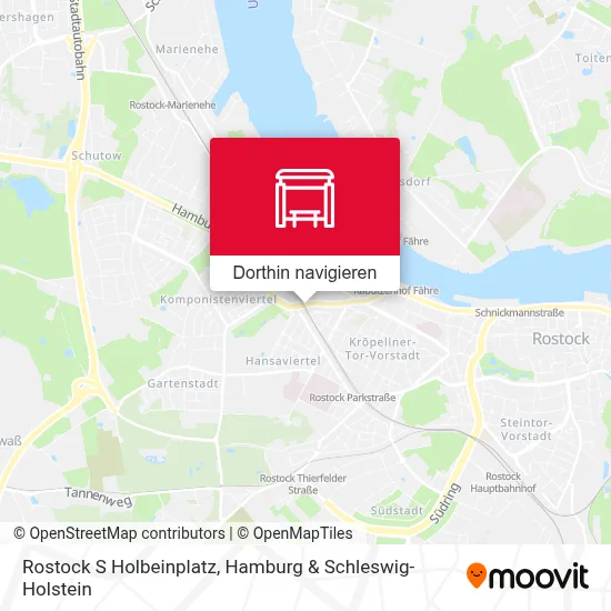 Rostock S Holbeinplatz Karte