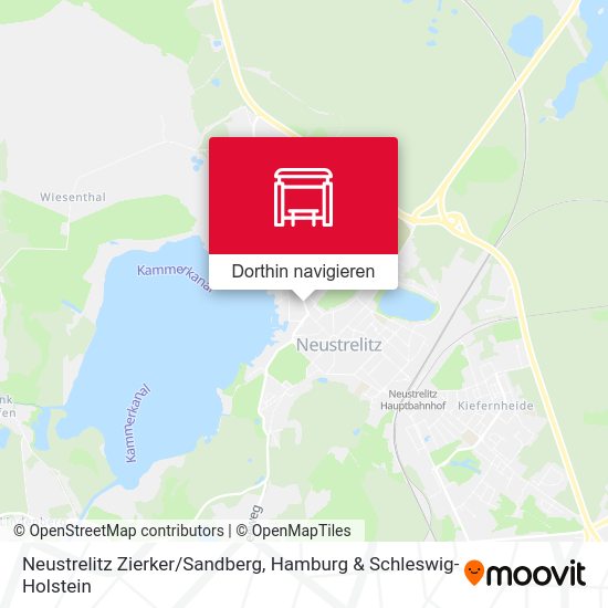 Neustrelitz Zierker/Sandberg Karte