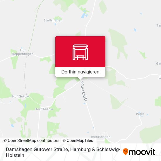 Damshagen Gutower Straße Karte