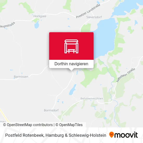 Postfeld Rotenbeek Karte