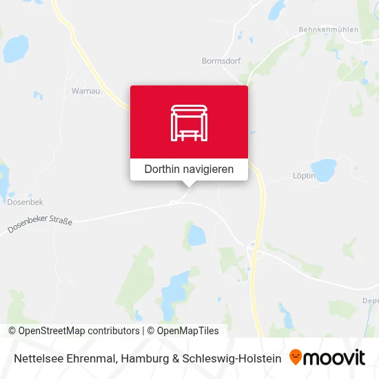 Nettelsee Ehrenmal Karte