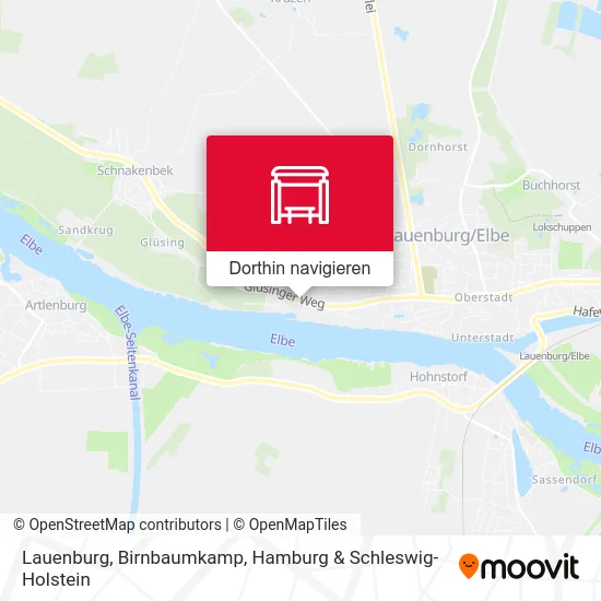 Lauenburg, Birnbaumkamp Karte