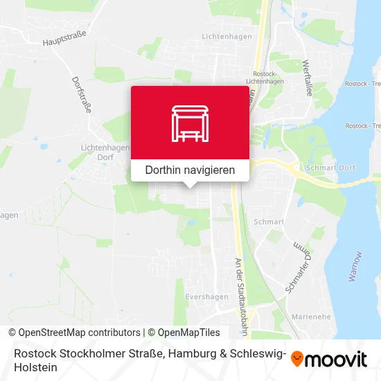 Rostock Stockholmer Straße Karte