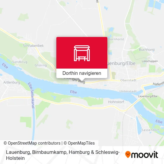 Lauenburg, Birnbaumkamp Karte