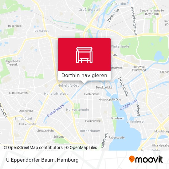 Wie komme ich zu U Eppendorfer Baum in Hamburg mit dem Bus