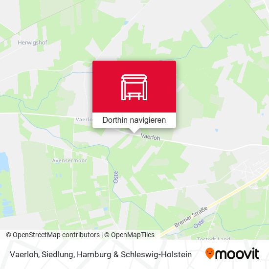 Vaerloh, Siedlung Karte