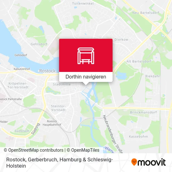 Rostock, Gerberbruch Karte