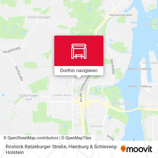 Rostock Ratzeburger Straße Karte