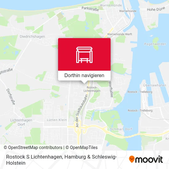 Rostock S Lichtenhagen Karte