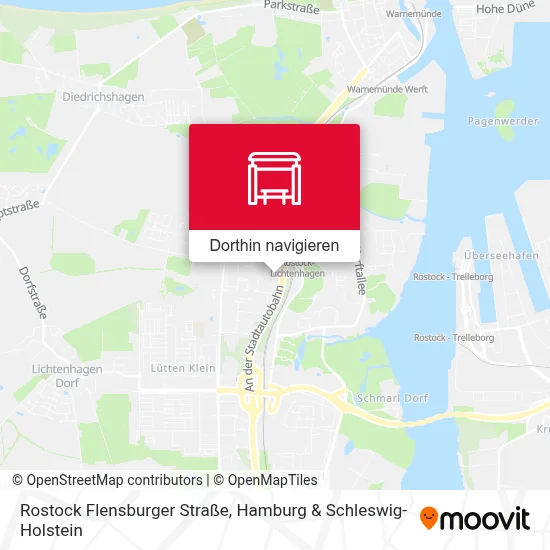 Rostock Flensburger Straße Karte
