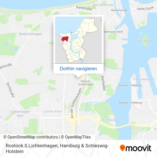 Rostock S Lichtenhagen Karte