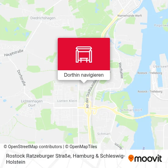 Rostock Ratzeburger Straße Karte